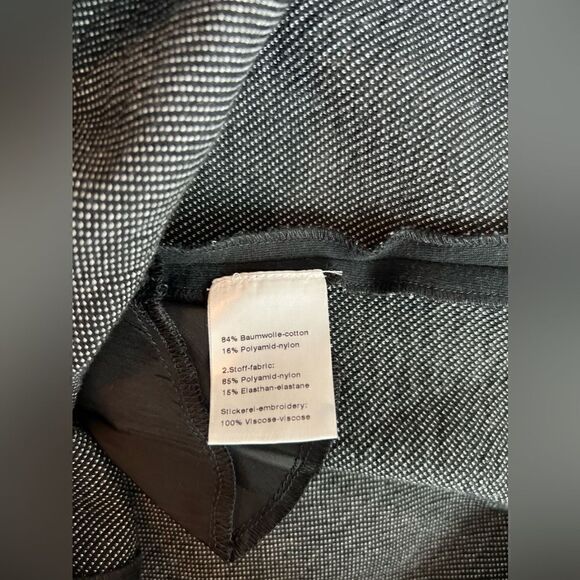 AKRIS PUNTO BERGDORF GOODMAN BLACK LONG SLEEVE DRESS WITH LACE SLEEVES SIZE 10 - Picture 8 of 10